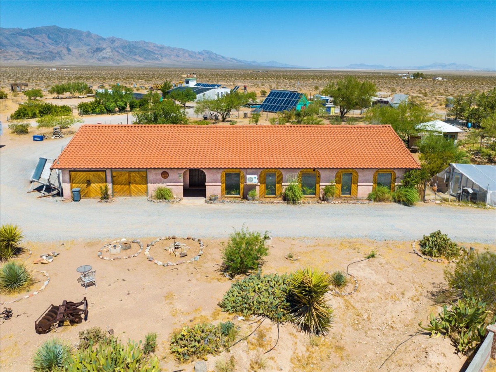 The residence from the air