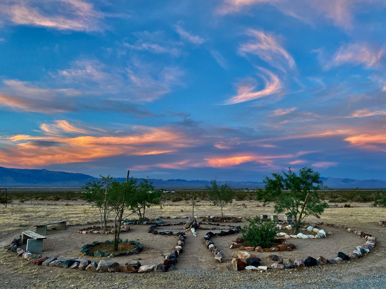 The medicine wheel at dusk
